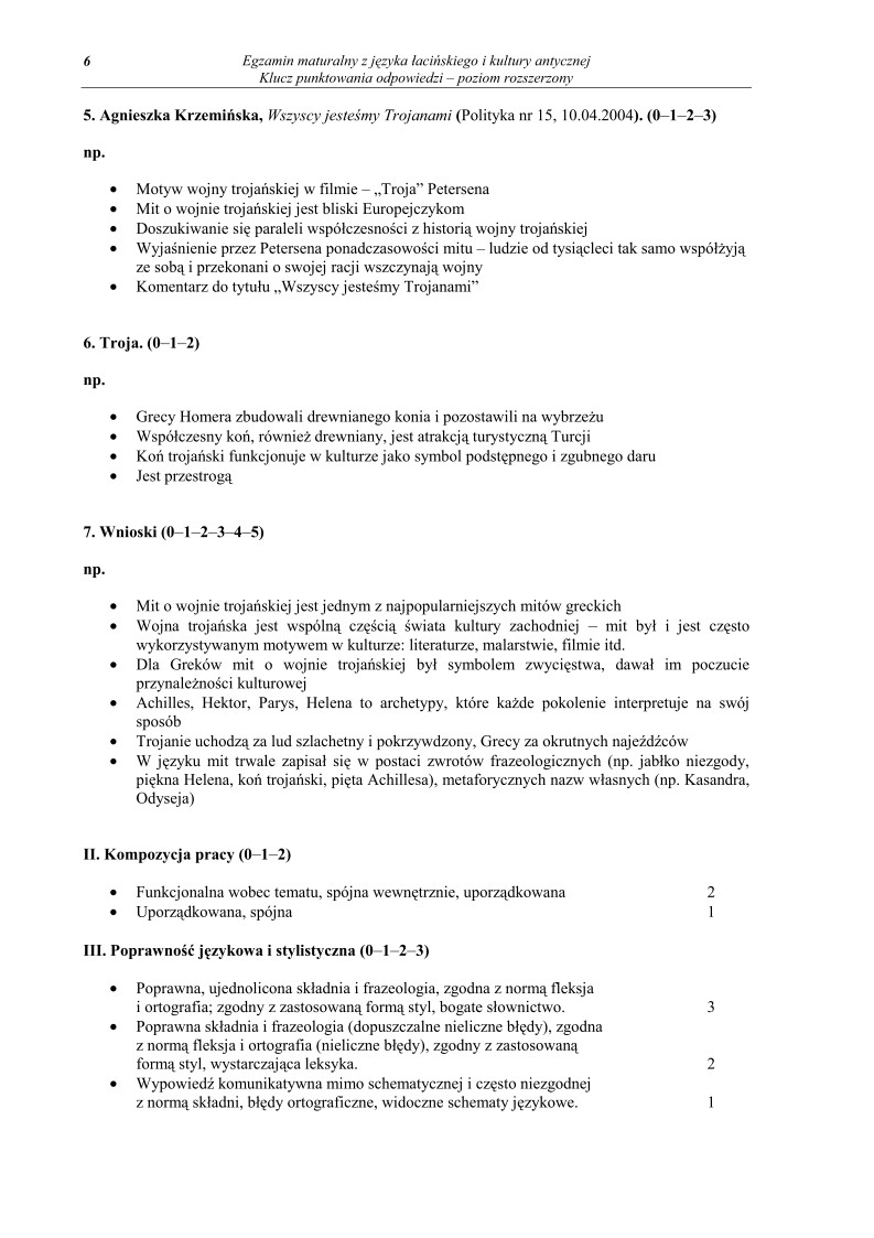 Odpowiedzi - jezyk-lacinski-i-kultura-antyczna, p. rozszerzony, matura 2010-strona-06