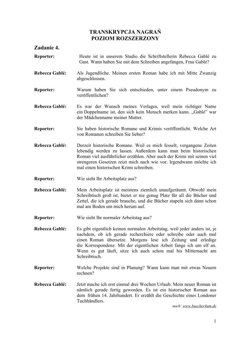 Transkrypcja - jezyk niemiecki, p. rozszerzony, matura 2010-strona-01