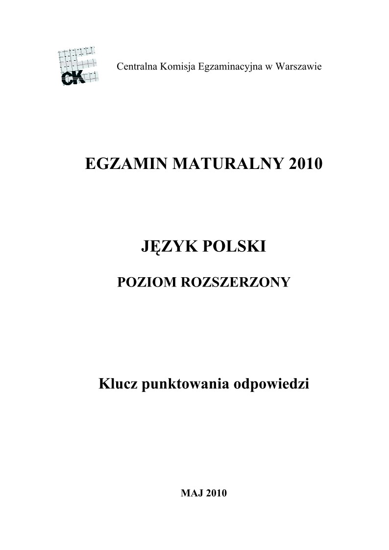 Odpowiedzi - jezyk polski, p. rozszerzony, matura 2010-strona-01