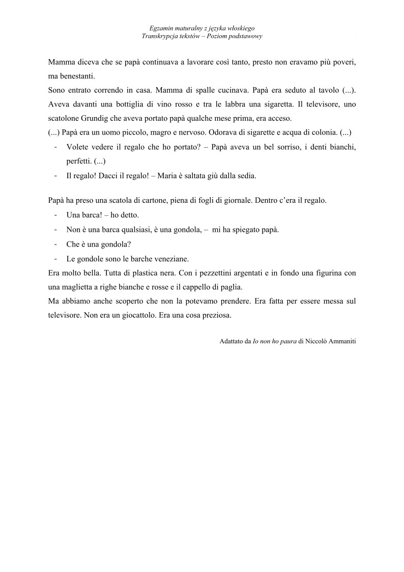 Transkrypcja - jezyk wloski, p. podstawowy, matura 2010-strona-03