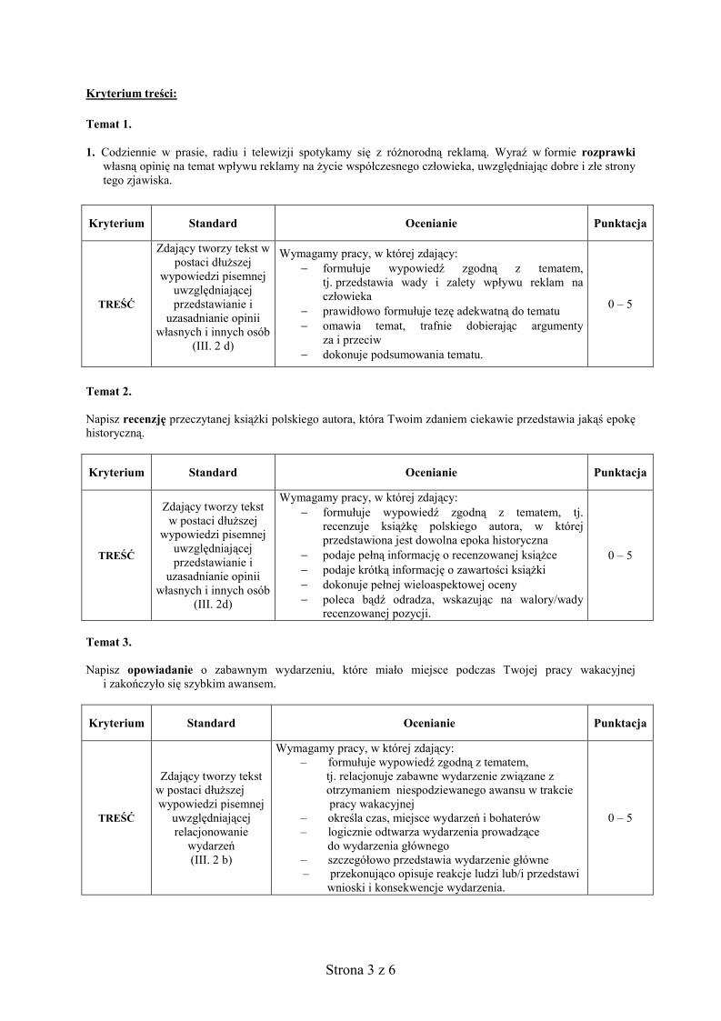 Odpowiedzi - jezyk wloski, p. rozszerzony, matura 2010-strona-03