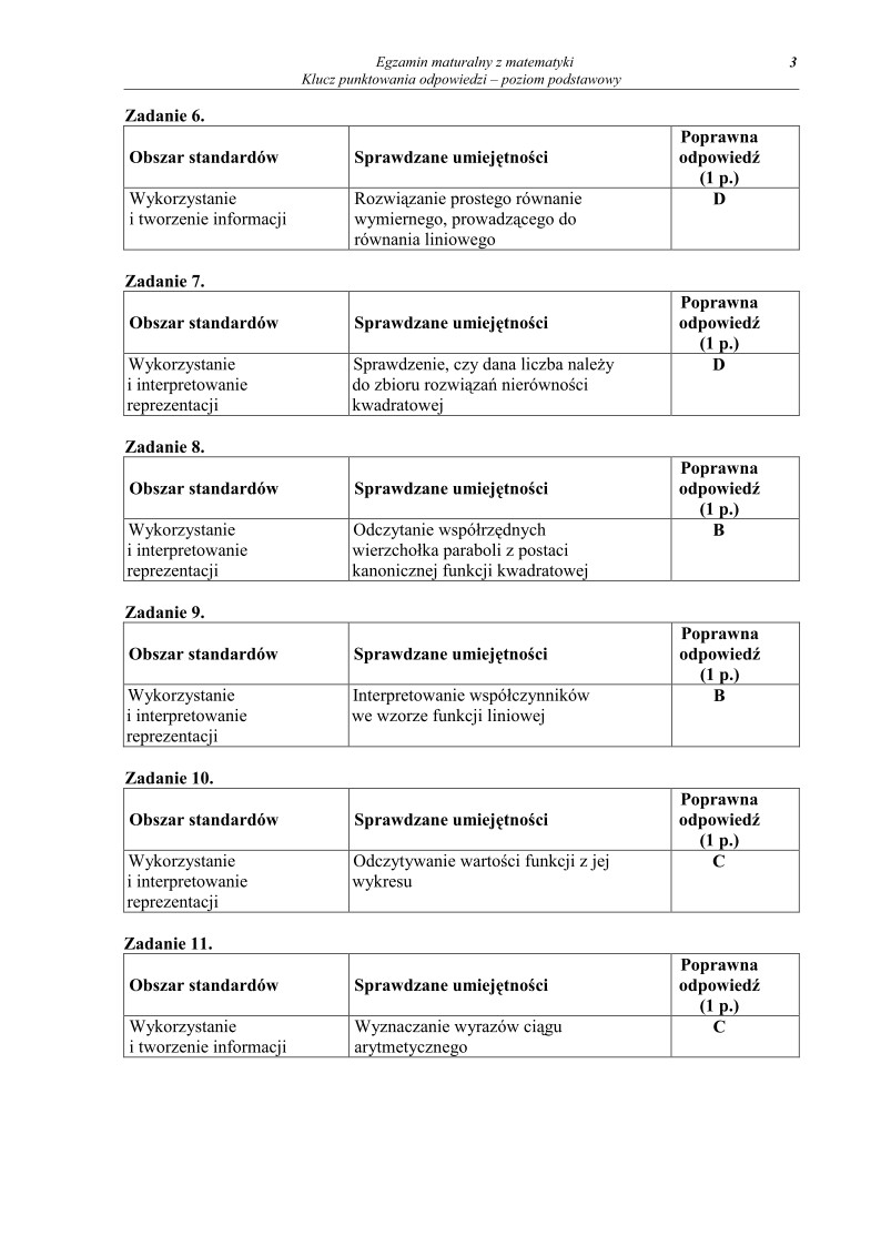 Odpowiedzi - matematyka, p. podstawowy, matura 2010-strona-03