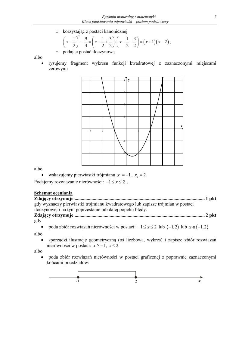 Odpowiedzi - matematyka, p. podstawowy, matura 2010-strona-07