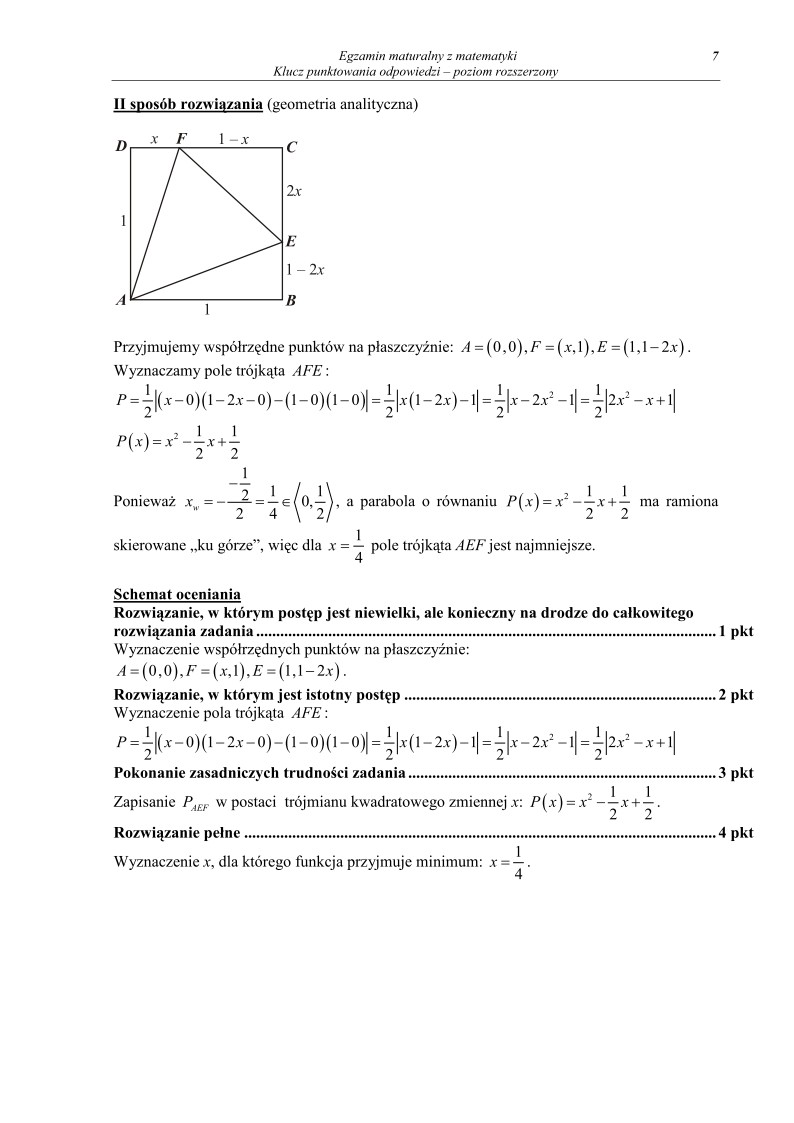 Odpowiedzi - matematyka, p. rozszerzony, matura 2010-strona-07