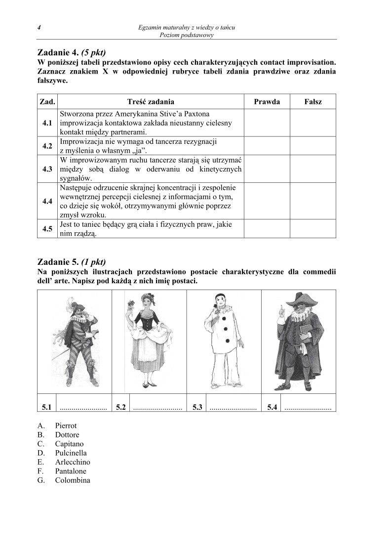 Pytania - wiedza o tancu, p. podstawowy, matura 2010-strona-04