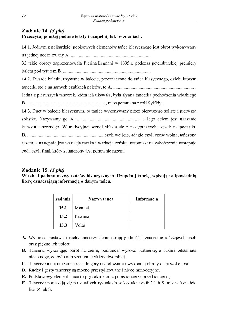 Pytania - wiedza o tancu, p. podstawowy, matura 2010-strona-12