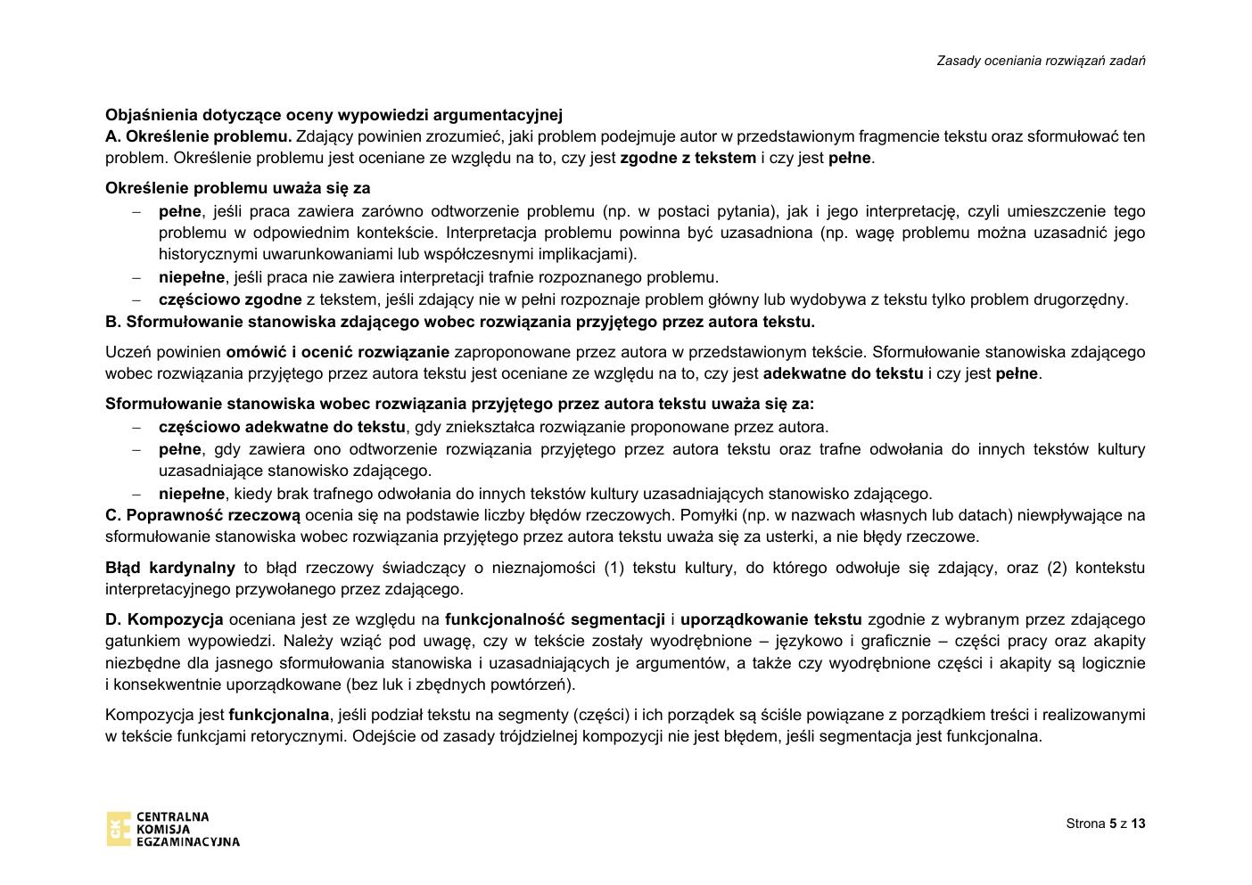 język polski rozszerzony - matura 2020 - zasady oceniania-05