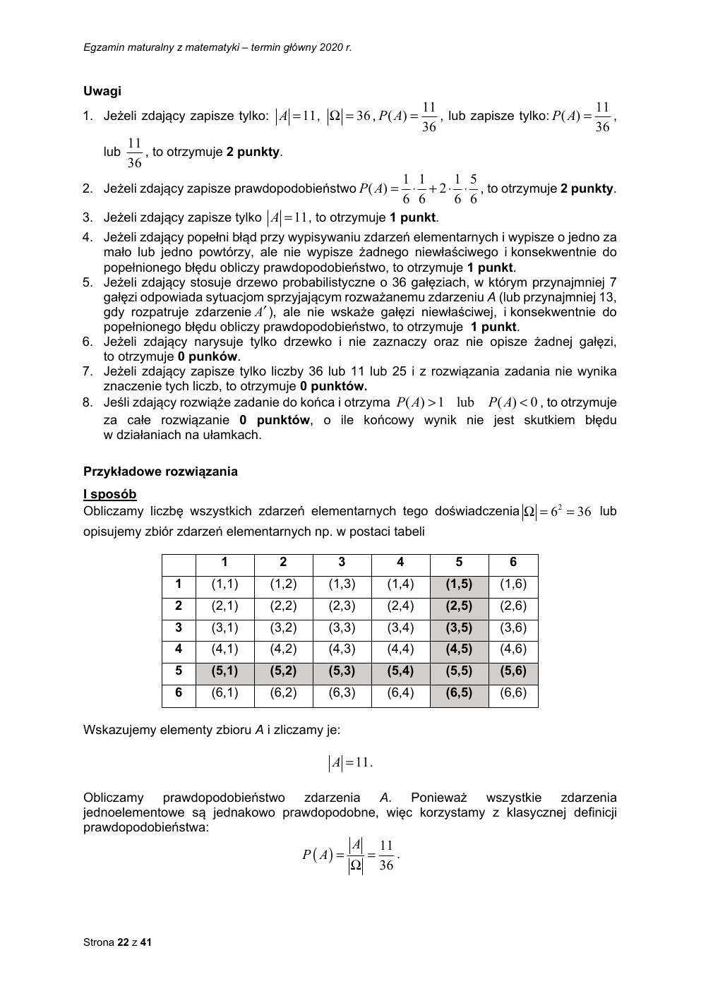 matematyka podstawowy - matura 2020 - odpowiedzi-22