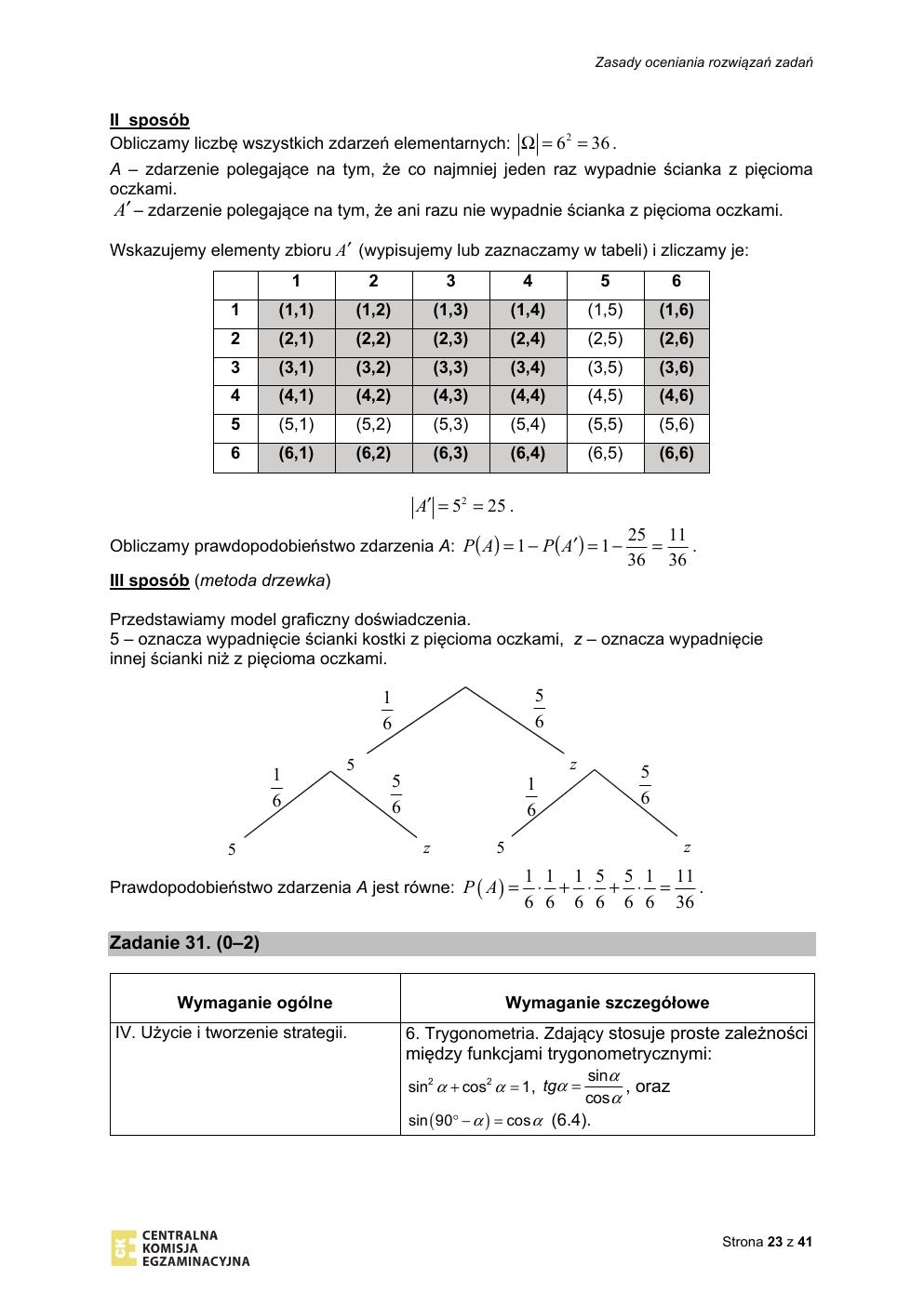 matematyka podstawowy - matura 2020 - odpowiedzi-23