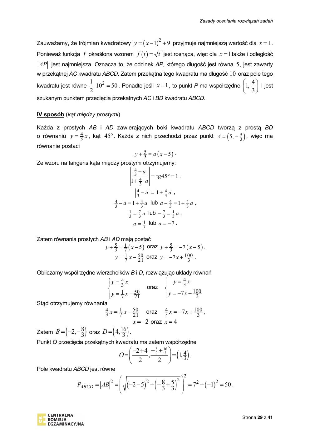 matematyka podstawowy - matura 2020 - odpowiedzi-29