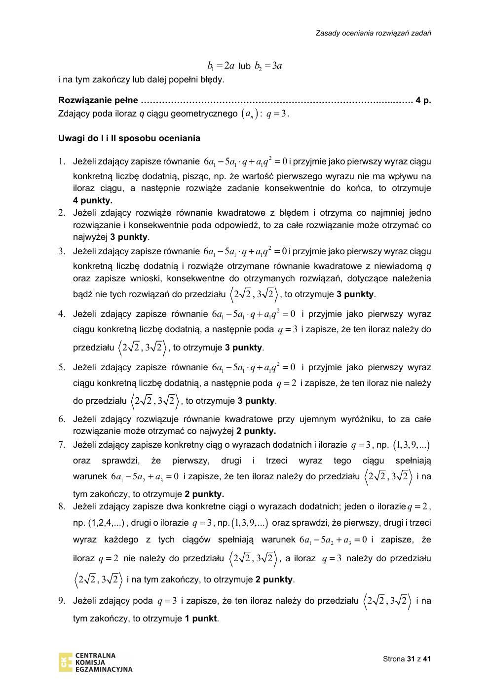 matematyka podstawowy - matura 2020 - odpowiedzi-31