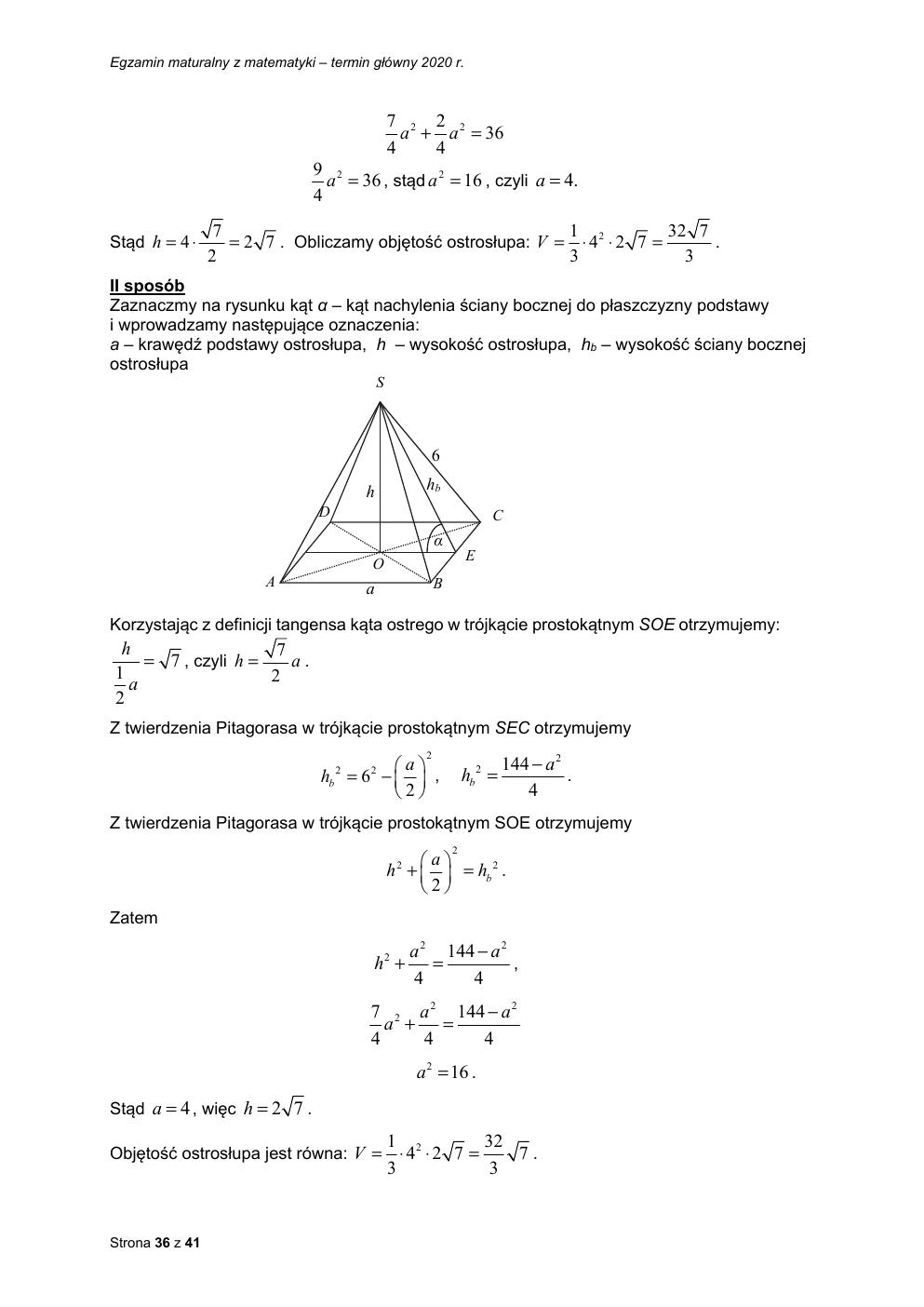 matematyka podstawowy - matura 2020 - odpowiedzi-36