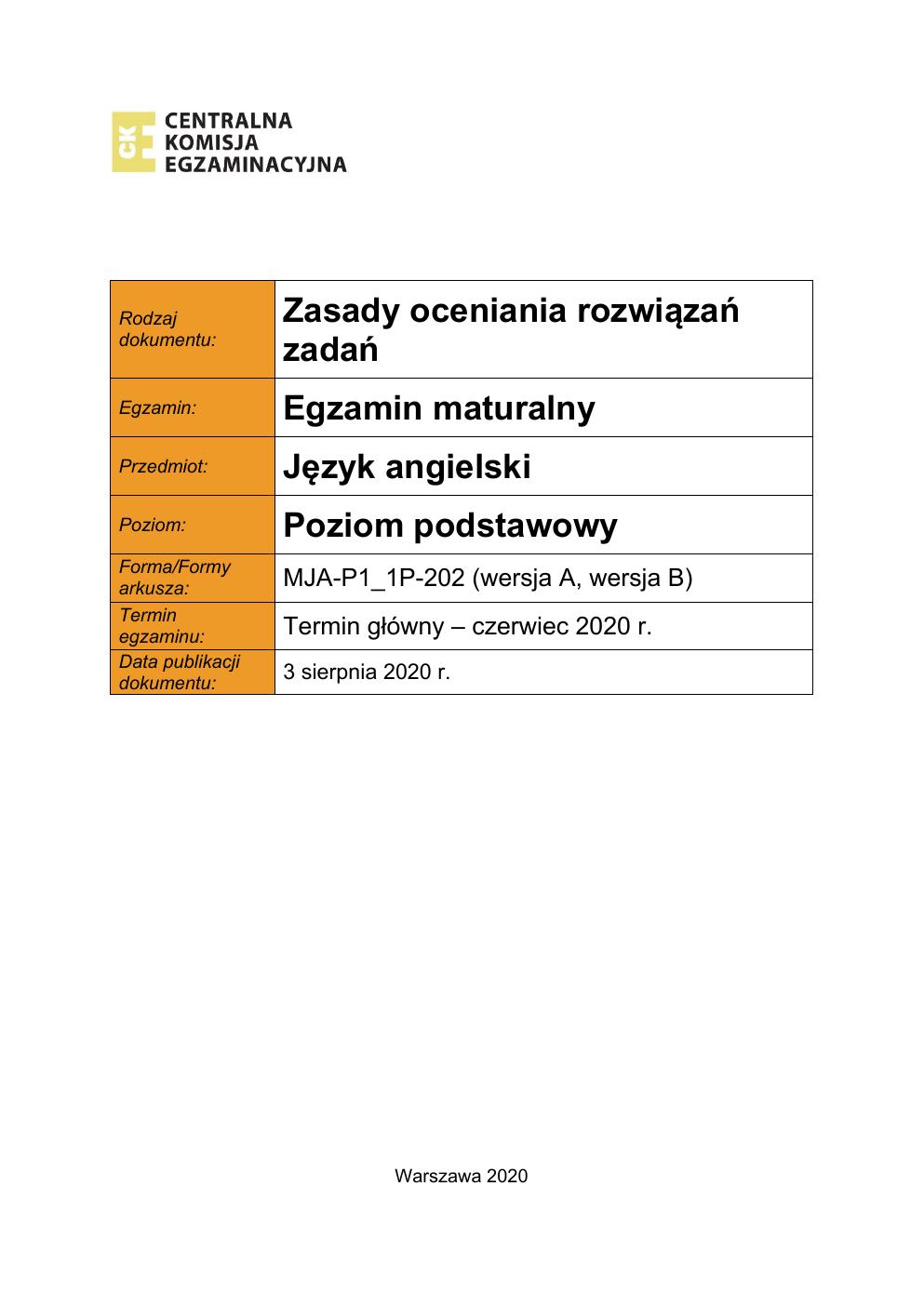 angielski podstawowy - matura 2020 - odpowiedzi-01