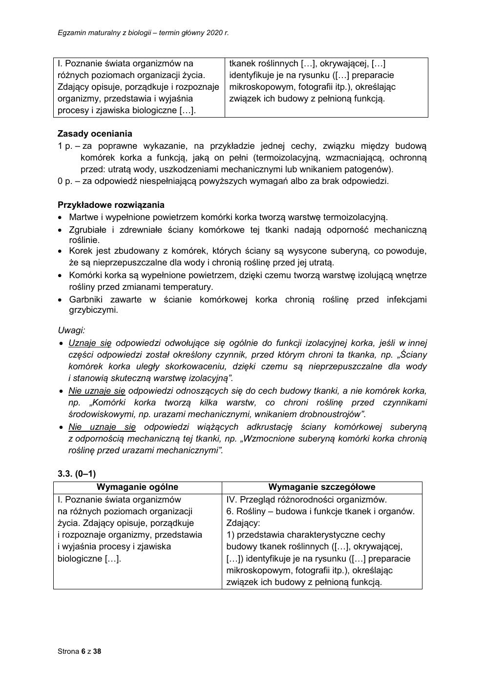 biologia - matura 2020 - odpowiedzi-06