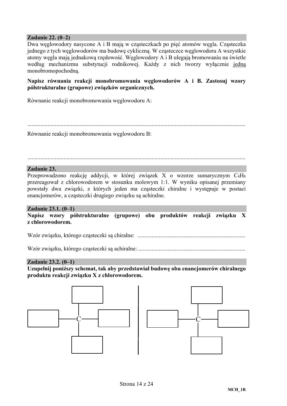 arkusz - chemia rozszerzony - matura 2020-14