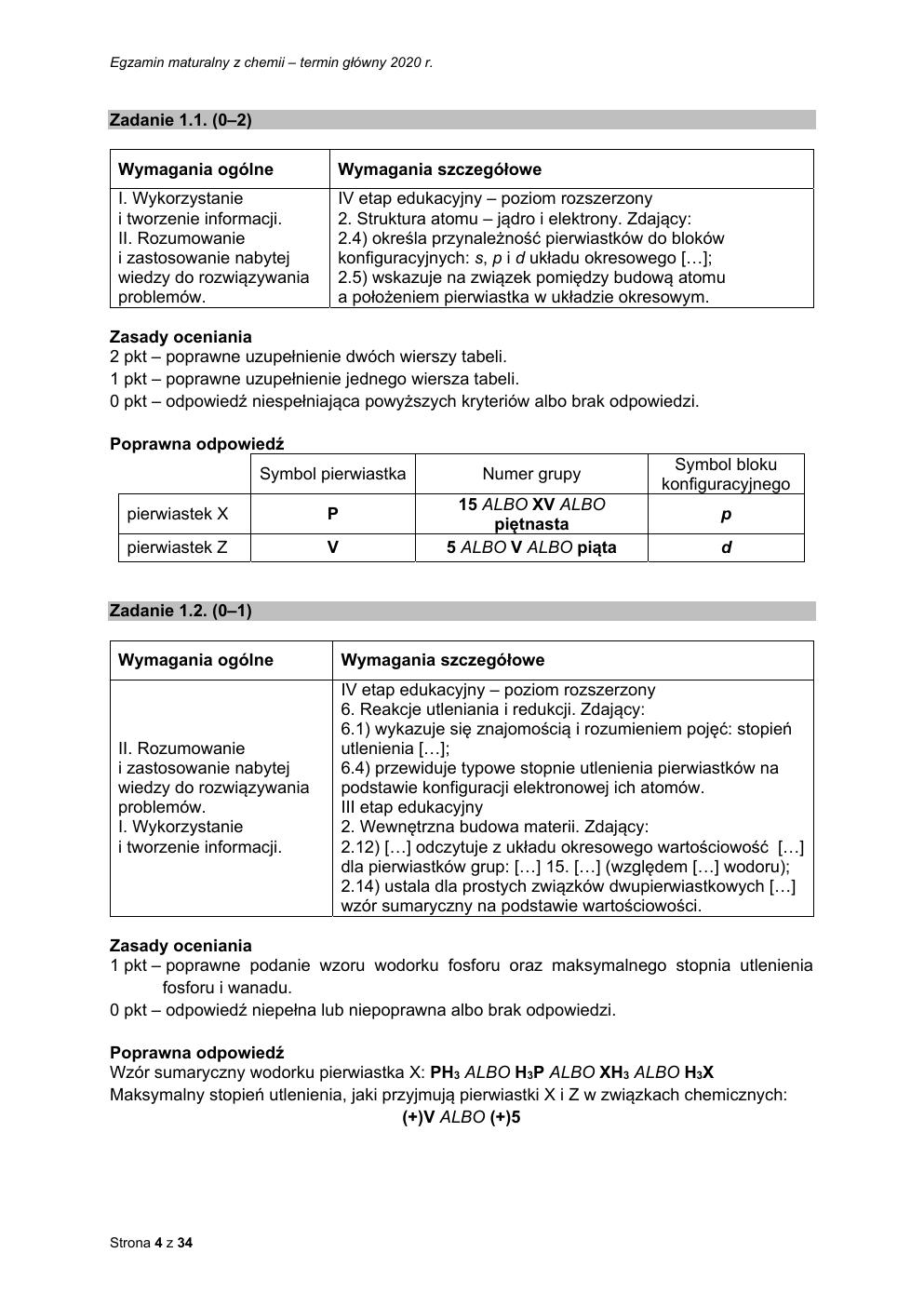 chemia - matura 2020 - odpowiedzi-04