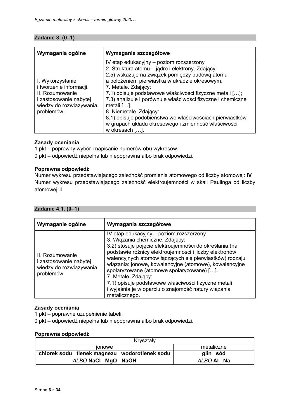 chemia - matura 2020 - odpowiedzi-06