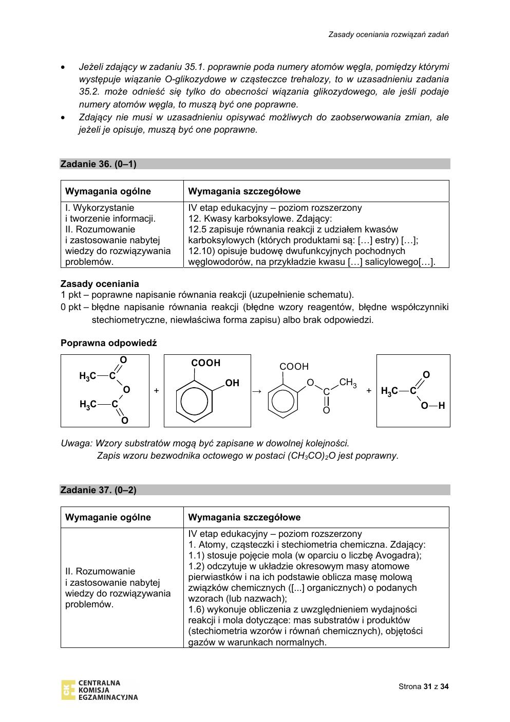 chemia - matura 2020 - odpowiedzi-31