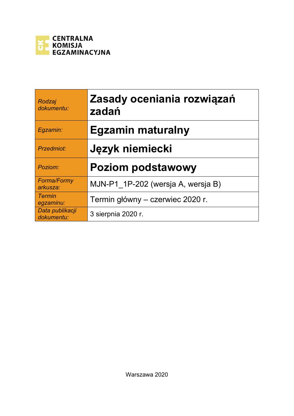 niemiecki podstawowy - matura 2020 - odpowiedzi-01