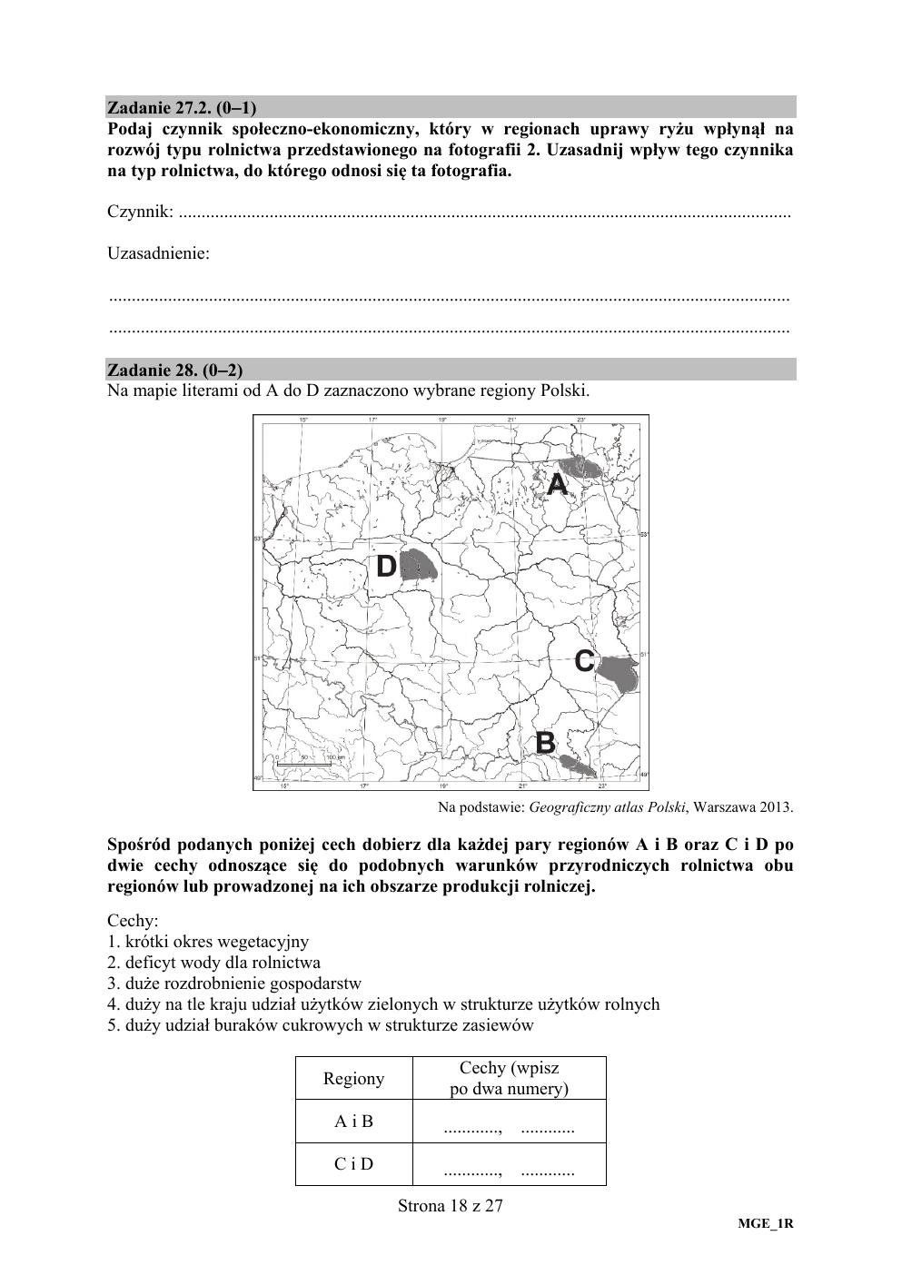 arkusz - geografia rozszerzony - matura 2020-18