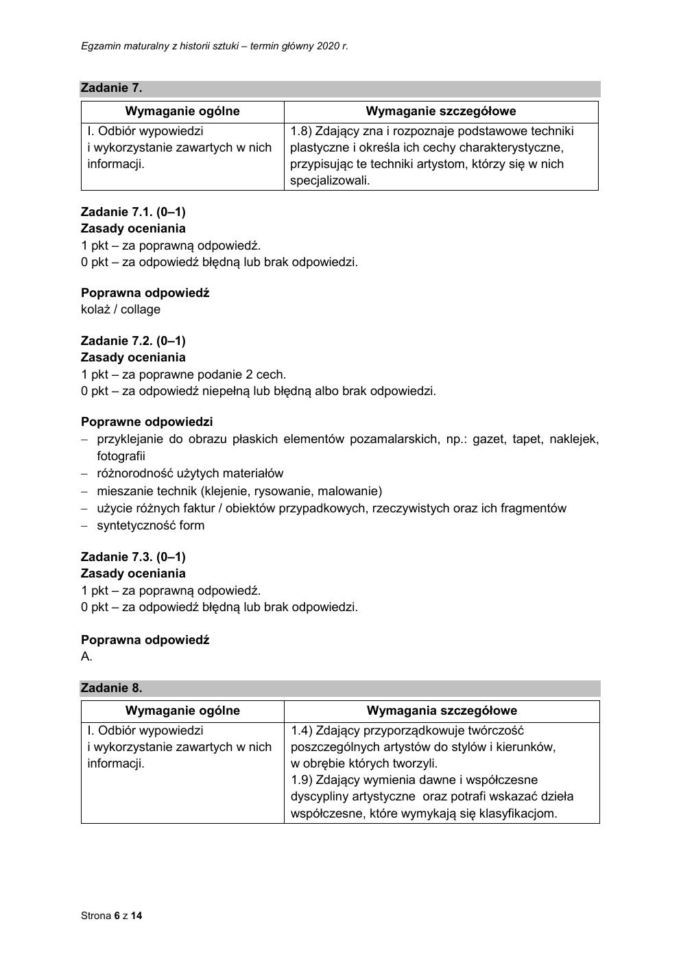 historia sztuki rozszerzony - matura 2020 - odpowiedzi-06