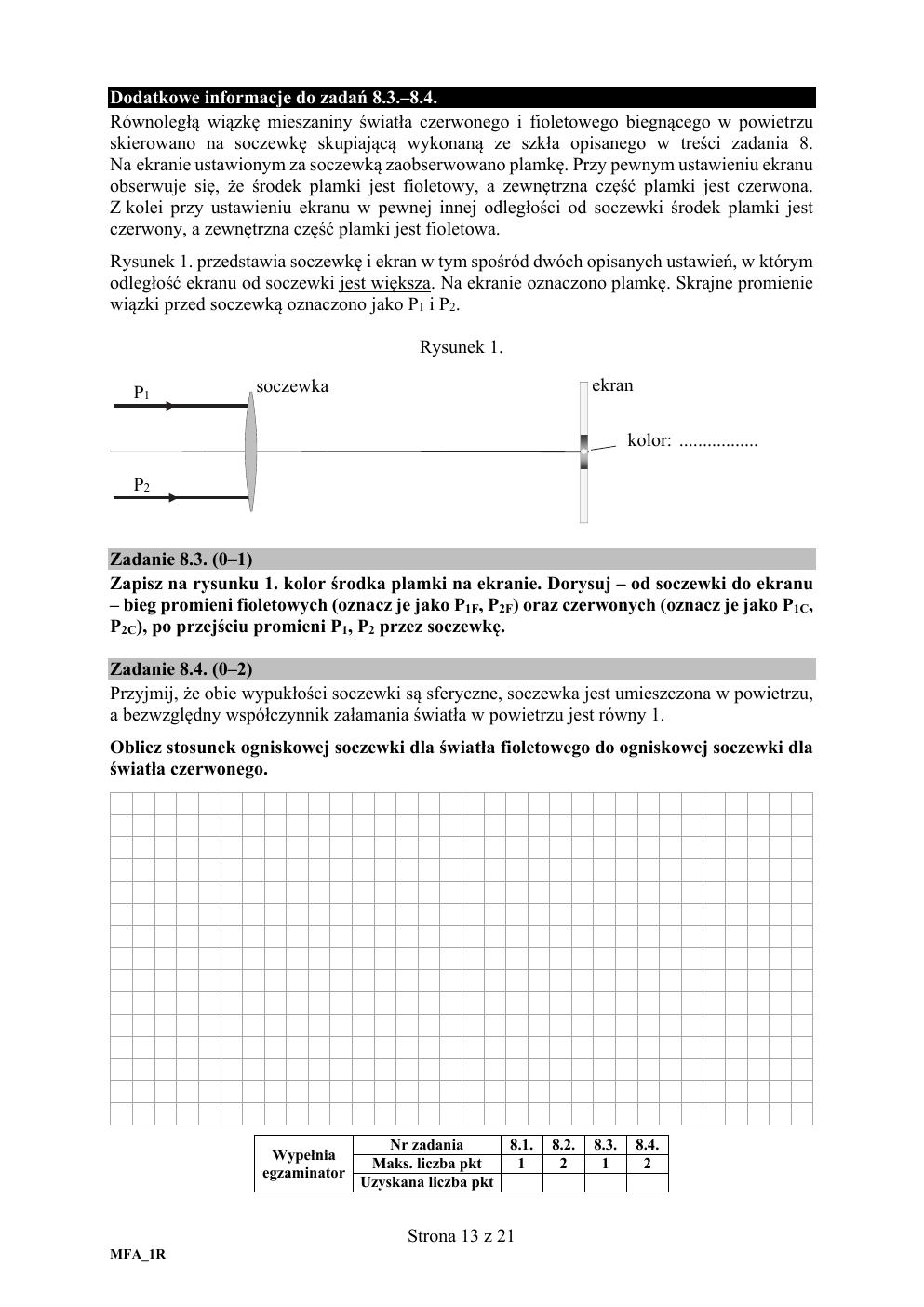 arkusz - fizyka rozszerzony - matura 2020-13