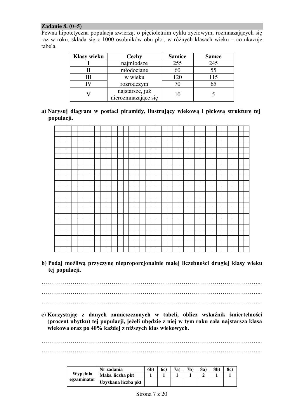 biologia rozszerzony - matura próbna 2015 - arkusz-07