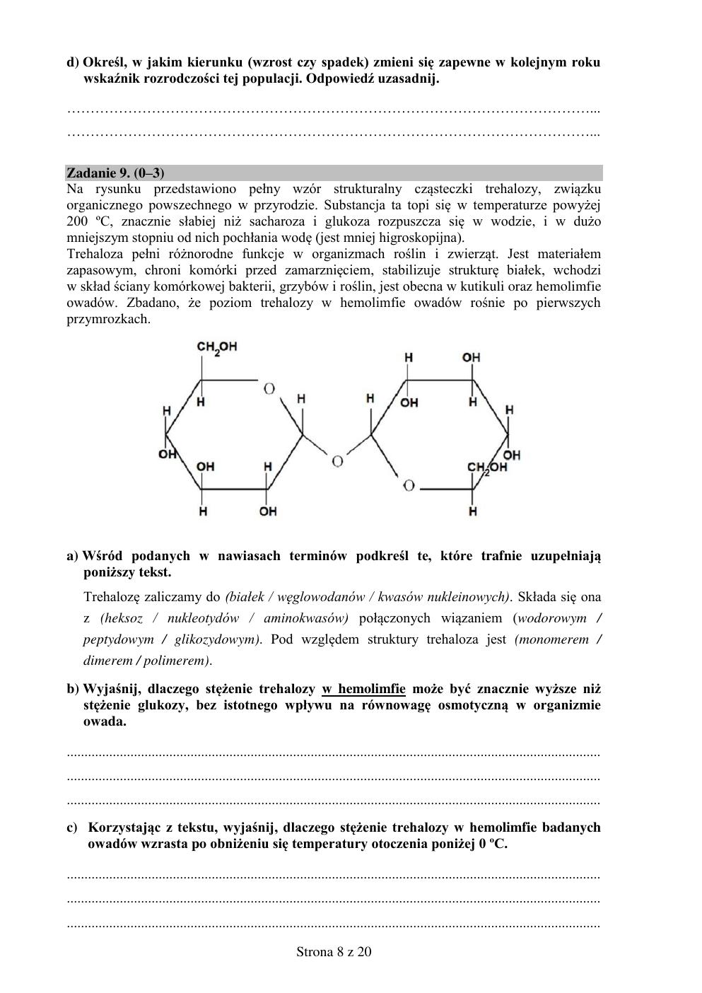 biologia rozszerzony - matura próbna 2015 - arkusz-08