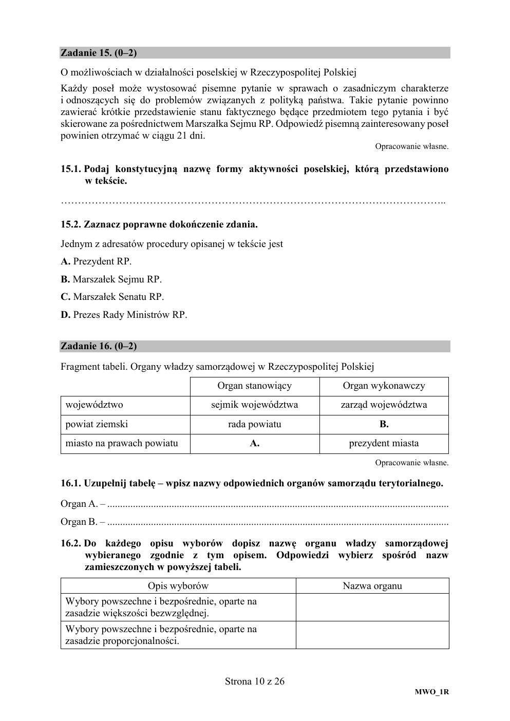 WOS rozszerzony - matura próbna 2020 - arkusz-10