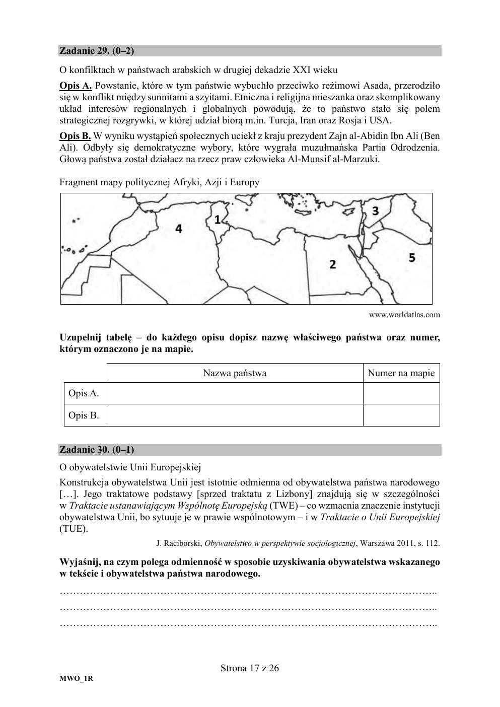 WOS rozszerzony - matura próbna 2020 - arkusz-17