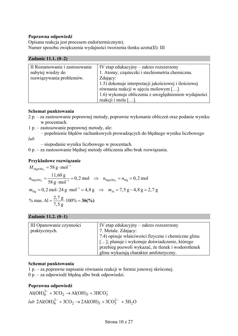 odpowiedzi - chemia rozszerzony - matura 2020 próbna-10