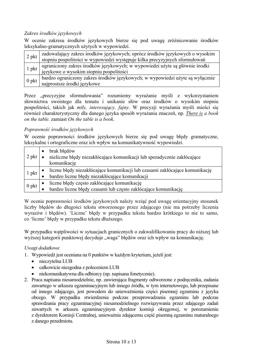 angielski podstawowy - matura próbna 2015 - odpowiedzi-10