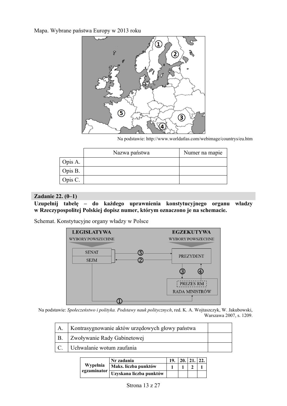 WOS rozszerzony - matura próbna 2015 - arkusz-13