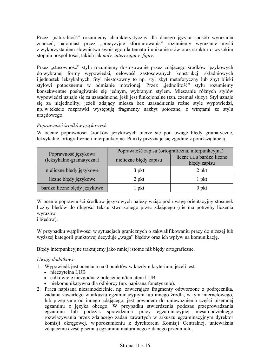 odpowiedzi - angielski rozszerzony - matura 2015 próbna-11