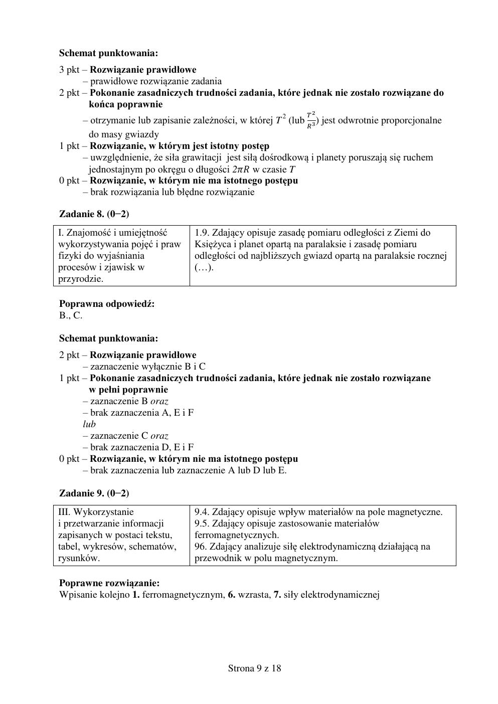 odpowiedzi - fizyka rozszerzony - matura 2015 próbna-09