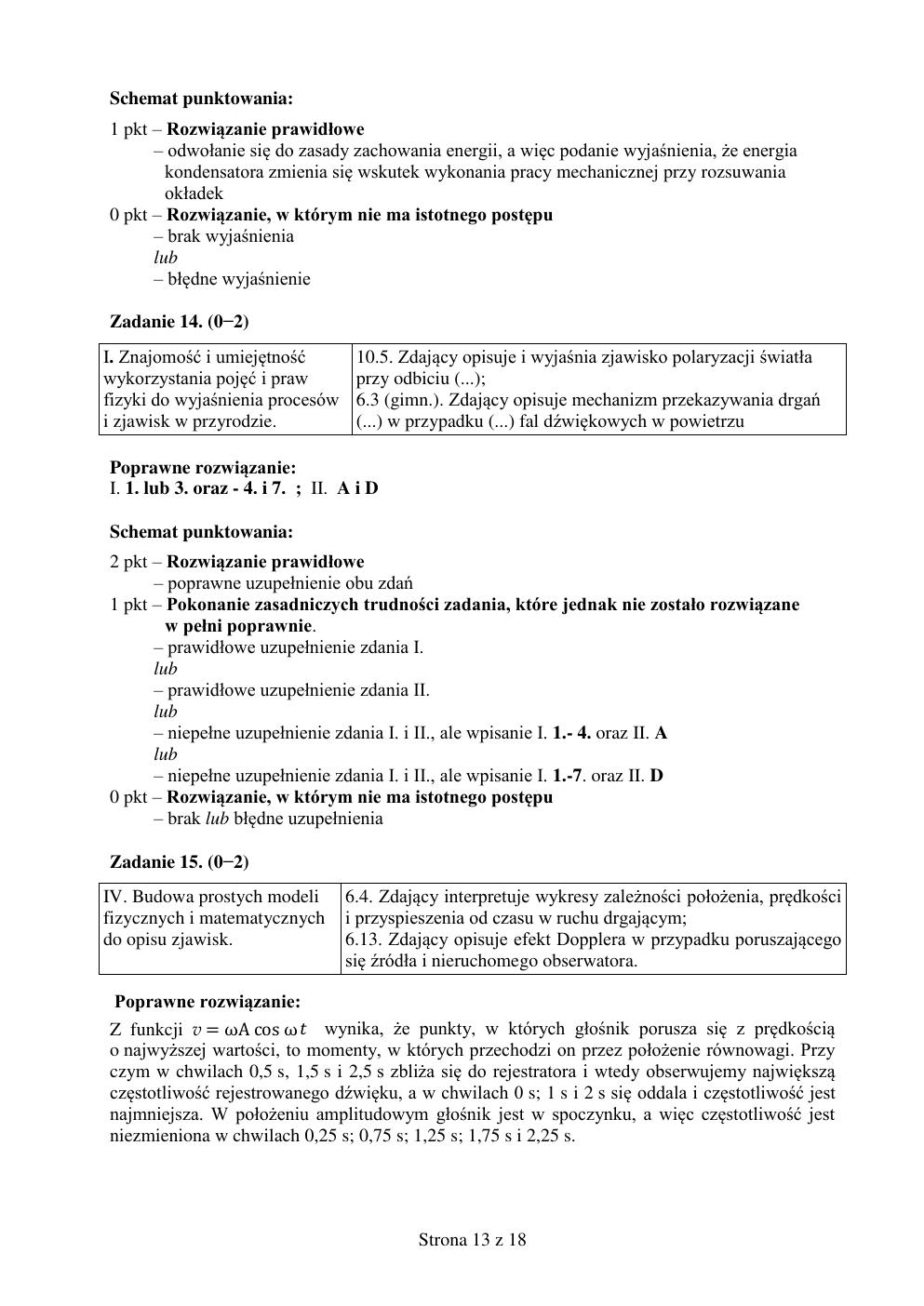 odpowiedzi - fizyka rozszerzony - matura 2015 próbna-13