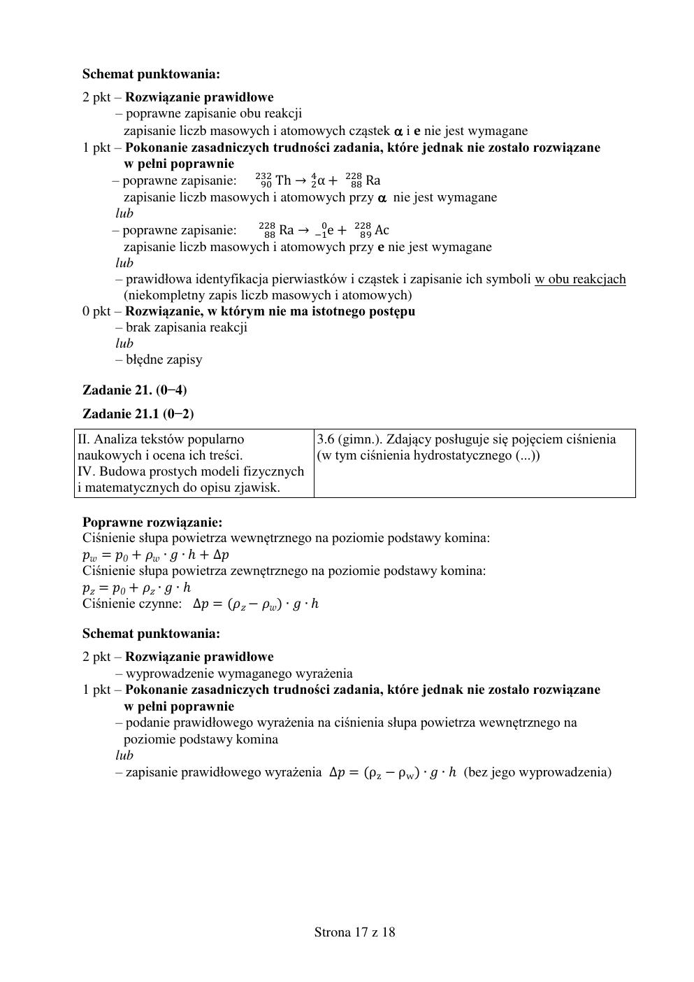 odpowiedzi - fizyka rozszerzony - matura 2015 próbna-17