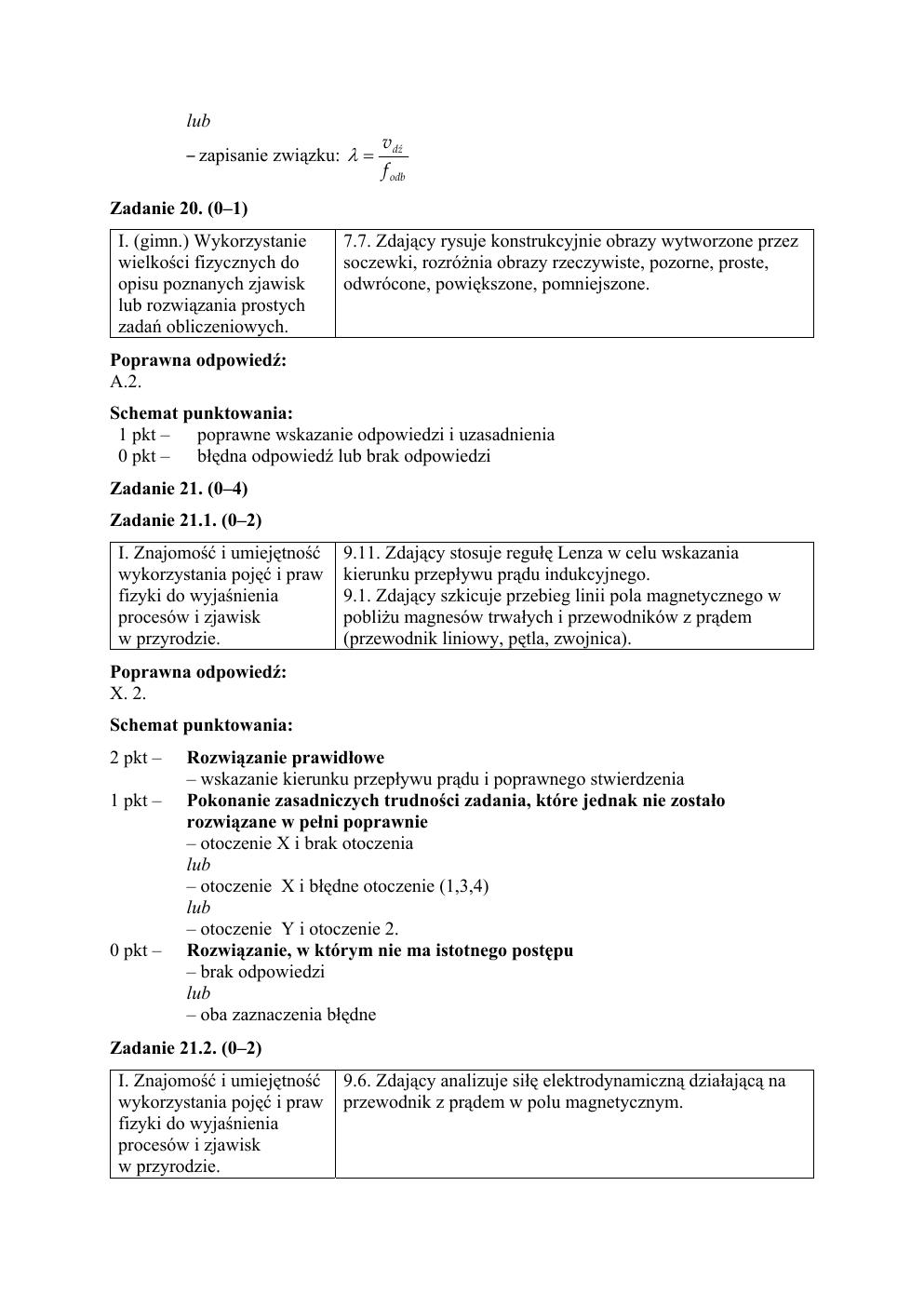 odpowiedzi - fizyka rozszerzony - matura 2015 przykładowa-16