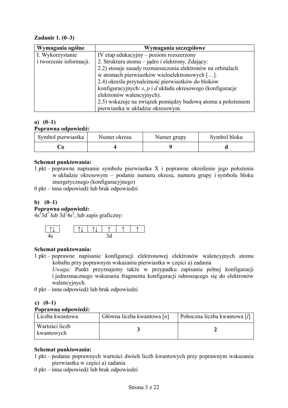 odpowiedzi - chemia rozszerzony - matura 2015 próbna-03