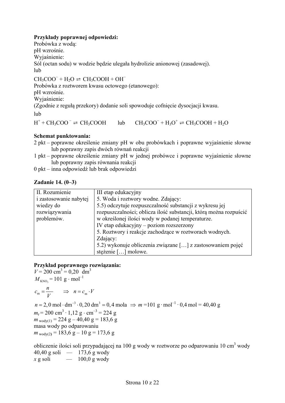 odpowiedzi - chemia rozszerzony - matura 2015 próbna-10