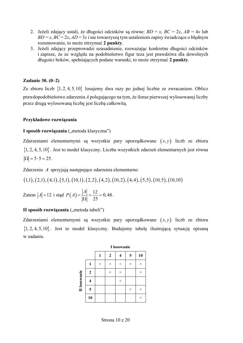 odpowiedzi - matematyka podstawowy - matura 202 próbna-10