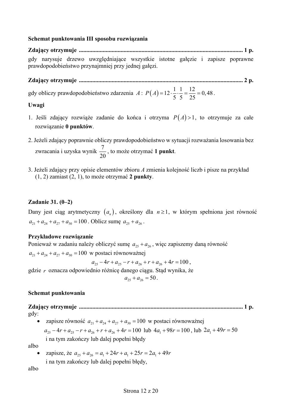 odpowiedzi - matematyka podstawowy - matura 202 próbna-12