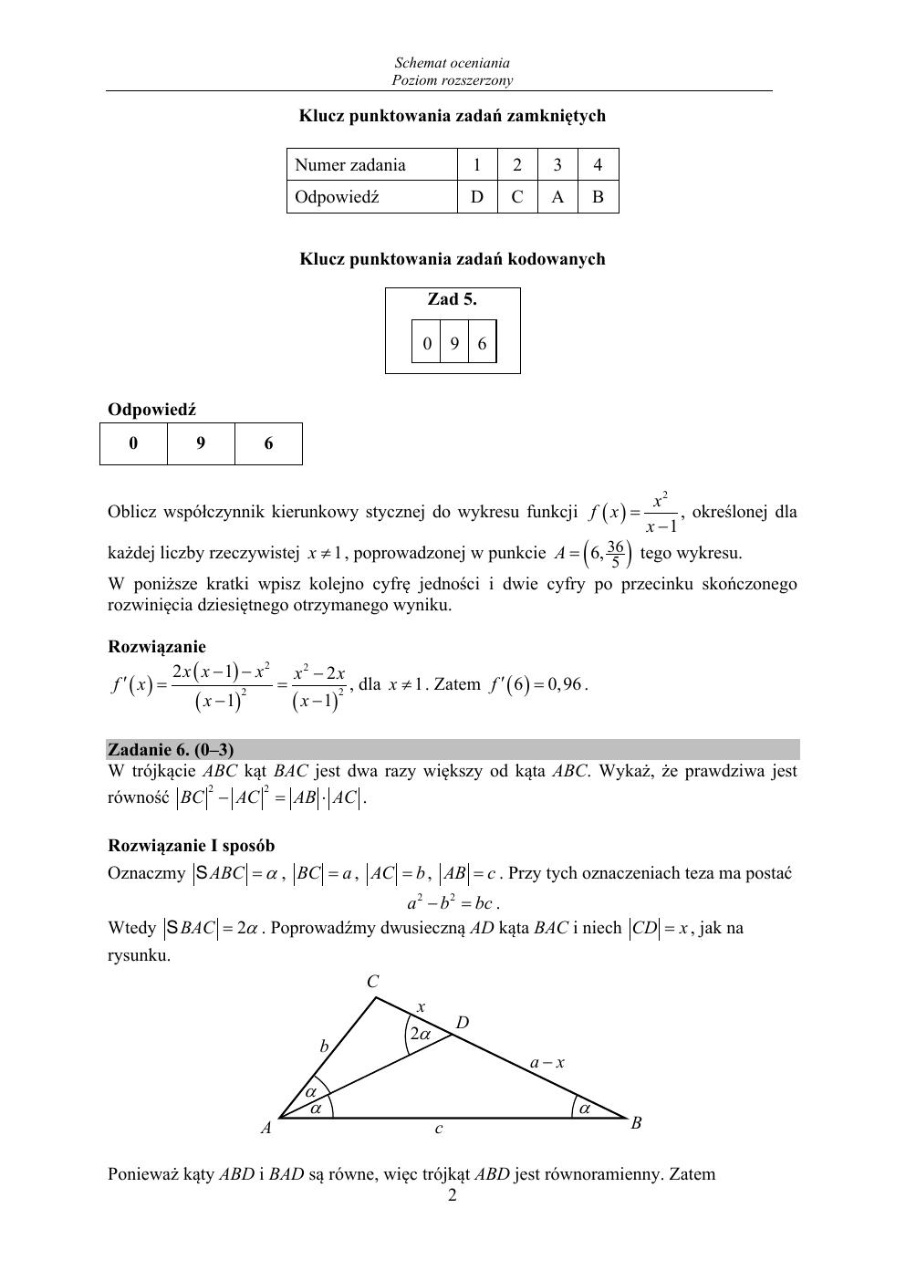 odpowiedzi - matematyka rozszerzony - matura 2020 próbna-02