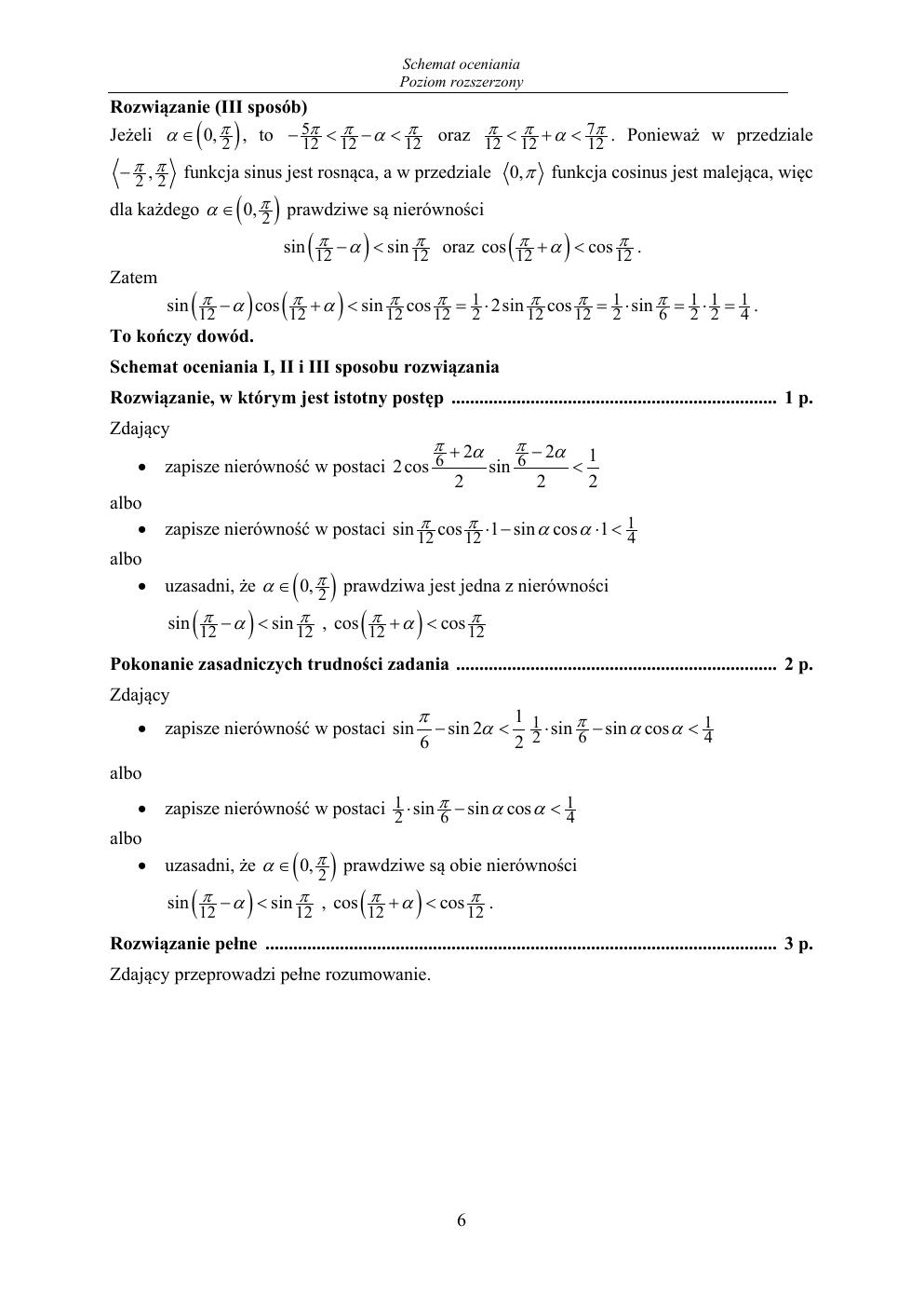 odpowiedzi - matematyka rozszerzony - matura 2020 próbna-06