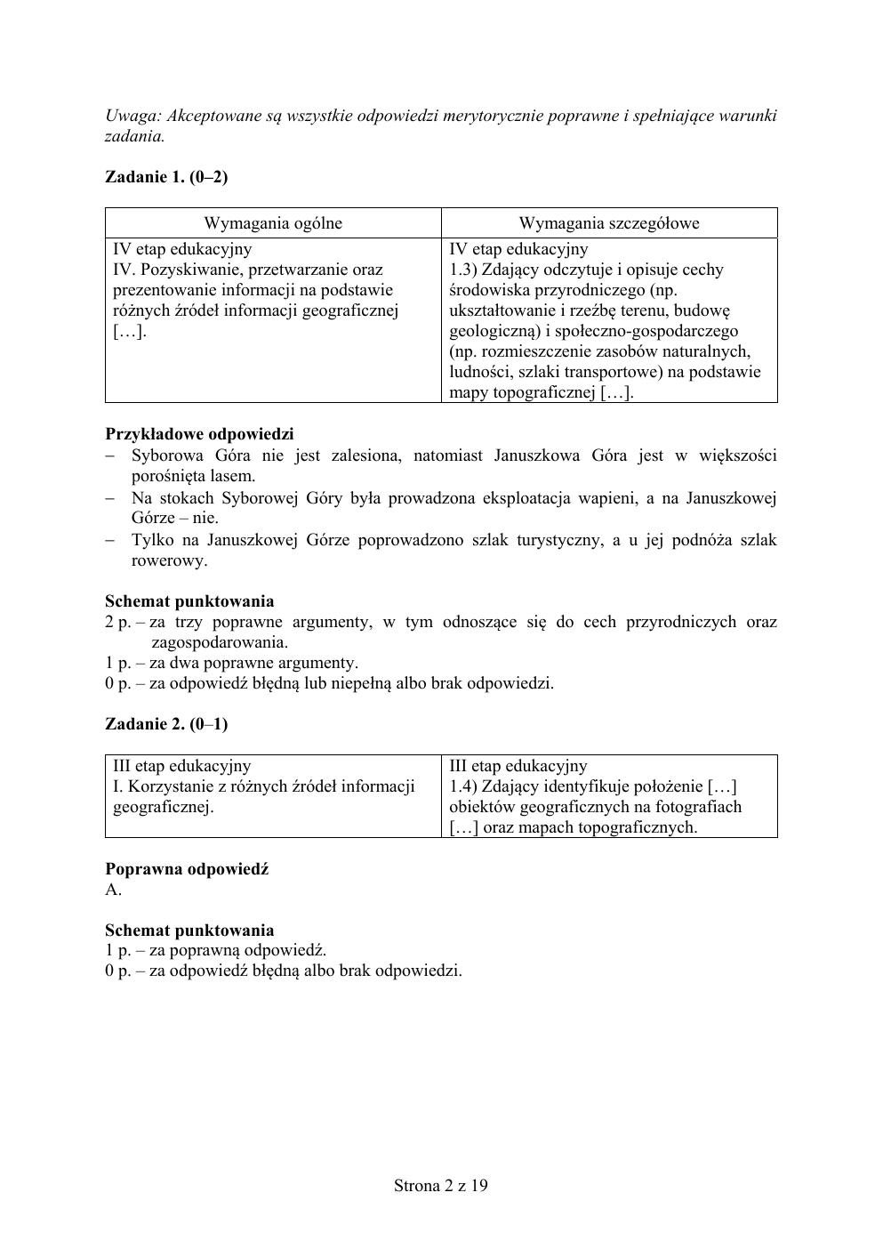 odpowiedzi - geografia - matura 2015 próbna-02