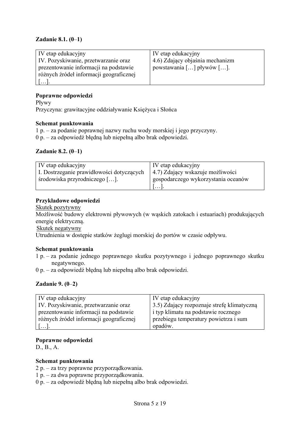 odpowiedzi - geografia - matura 2015 próbna-05