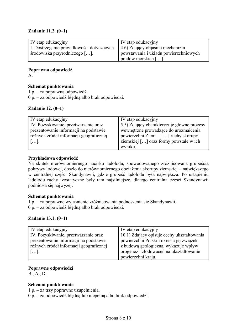 odpowiedzi - geografia - matura 2015 próbna-08