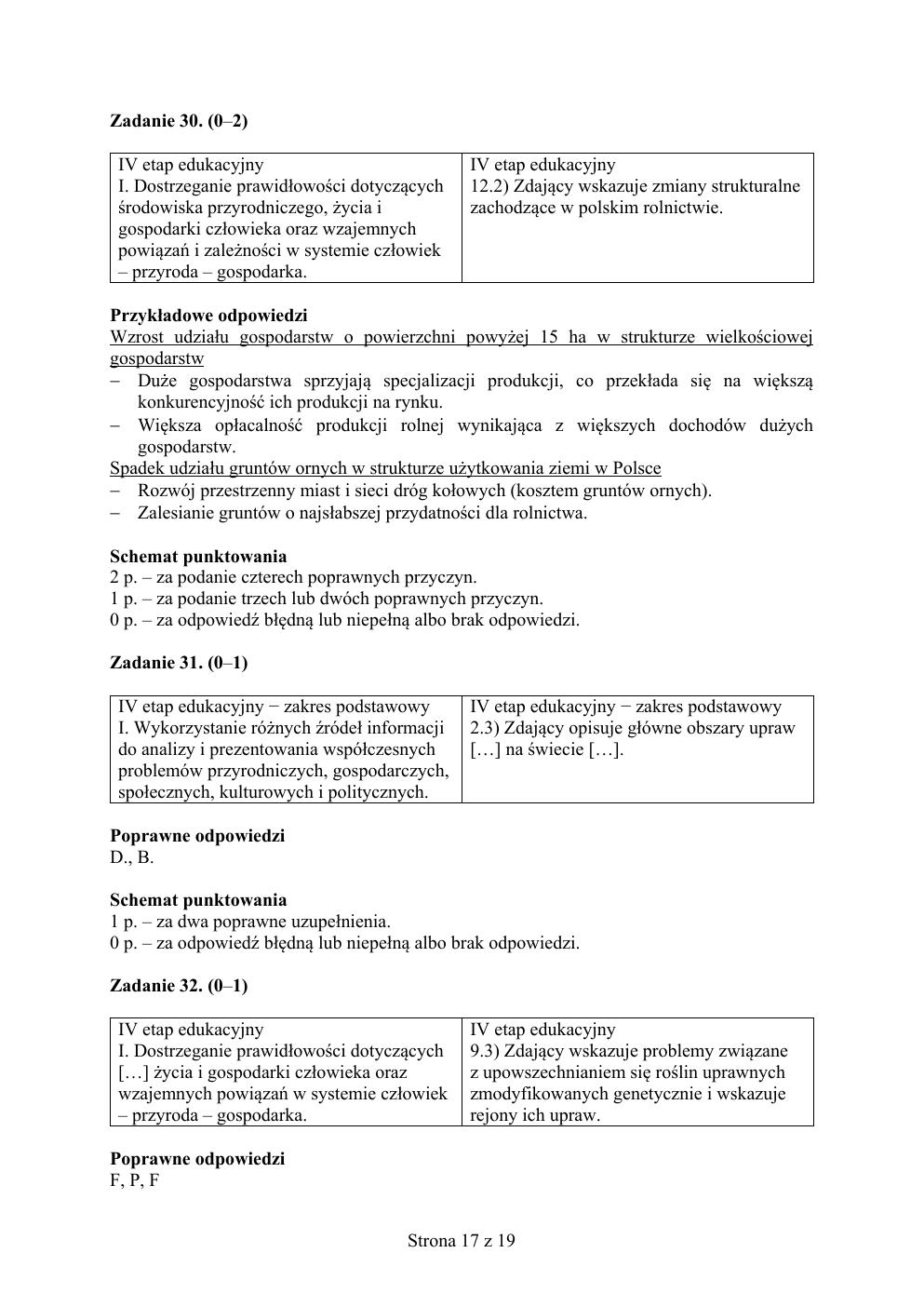 odpowiedzi - geografia - matura 2015 próbna-17