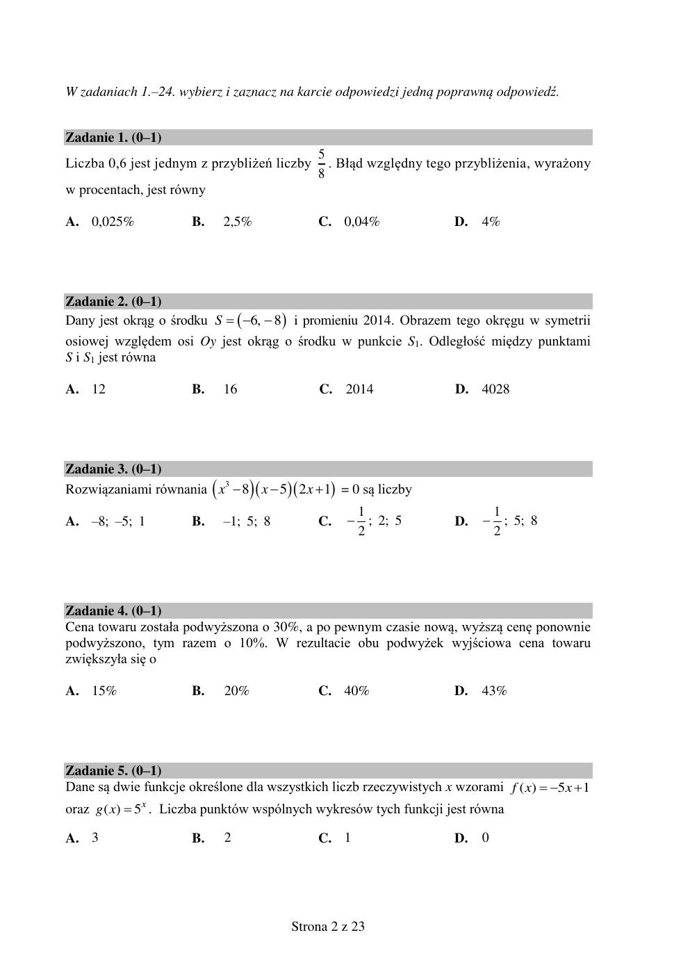 arkusz - matematyka podstawowy - matura 2015 próbna-02