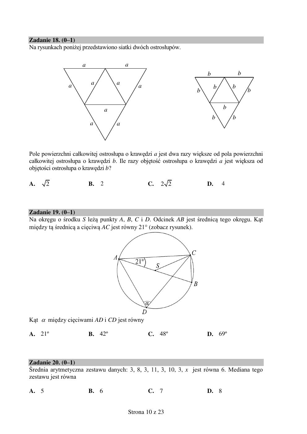 arkusz - matematyka podstawowy - matura 2015 próbna-10